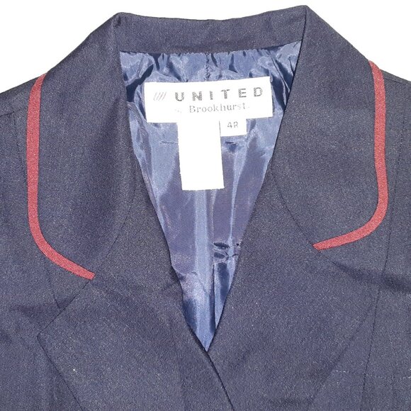 New Vintage 1999 Y2K United Airlines Uniform Dress * LS 4R * See Measurements - Picture 2 of 10
